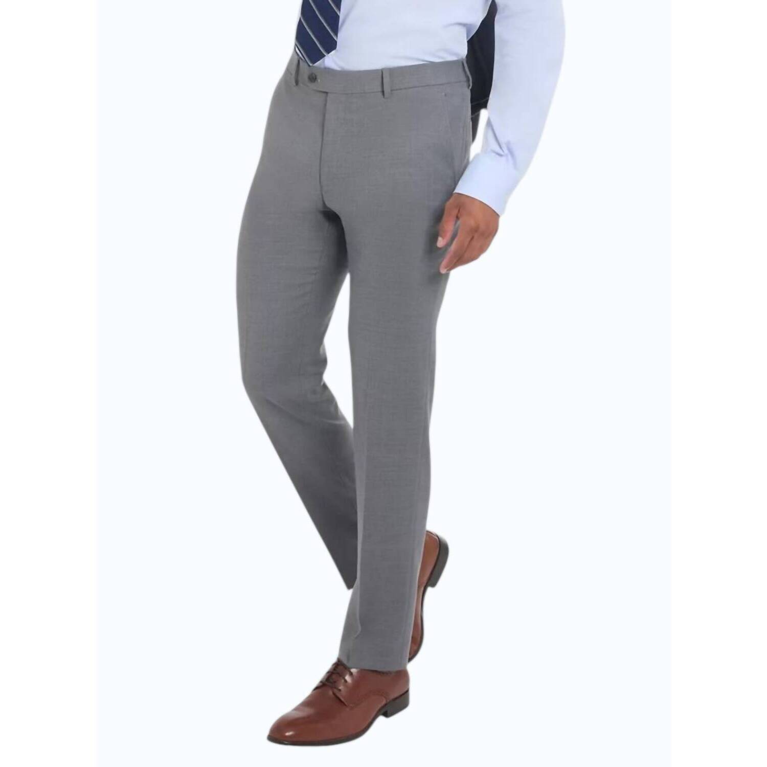New Tommy Hilfiger Modern-Fit Dean Solid Pants In Gray
